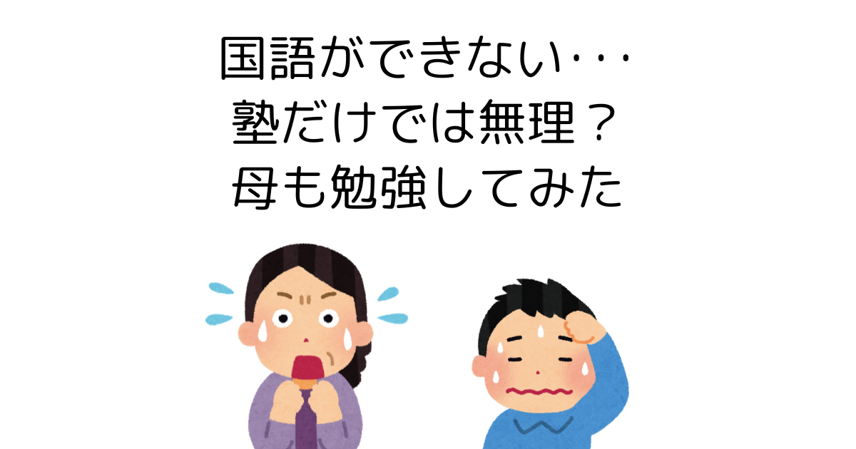 国語ができない息子がマズイ！母も勉強アイキャッチ